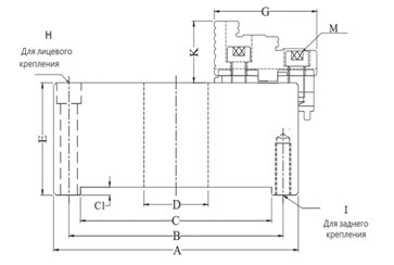 BMTJ3S-315 3-х кулачковый токарный патрон