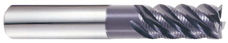 Фреза твердосплавная 16X16X32(51)X100 JET-POWER с 5-ю зубьями спираль 45° TiAlN удлиненная