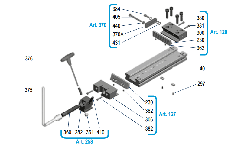Тиски станочные AG 300 / 300 стандартные ALLGRIP