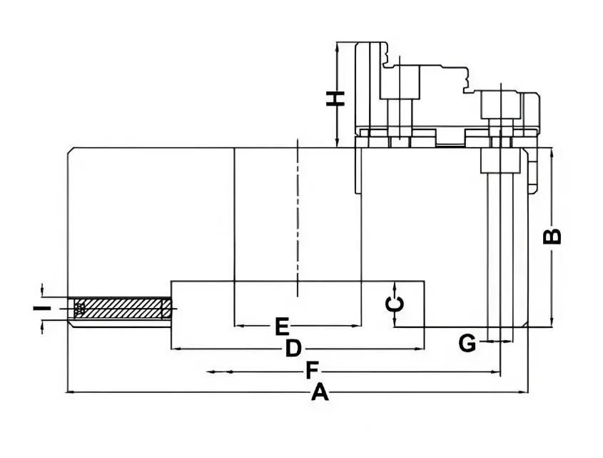 AD3C-250 3-х кулачковый токарный патрон